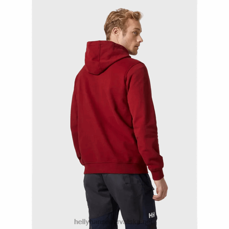 J0HV767 muška majica s kapuljačom s logom hh muškarci Helly-Hansen oštro zelena - Image 3