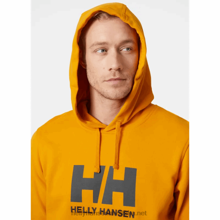 J0HV769 muška majica s kapuljačom s logom hh muškarci Helly-Hansen Crvena - Image 5