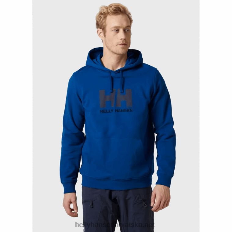 J0HV771 muška majica s kapuljačom s logom hh muškarci Helly-Hansen azurit - Image 2