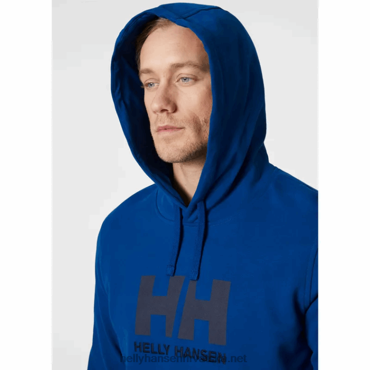 J0HV771 muška majica s kapuljačom s logom hh muškarci Helly-Hansen azurit - Image 5