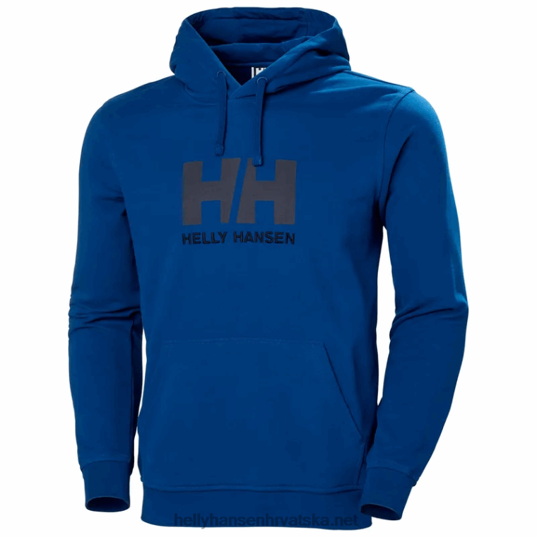 J0HV771 muška majica s kapuljačom s logom hh muškarci Helly-Hansen azurit - Image 1