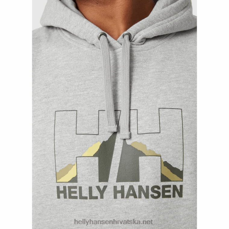 J0HV785 muški nord grafički pulover s kapuljačom muškarci Helly-Hansen duboki fjord - Image 5