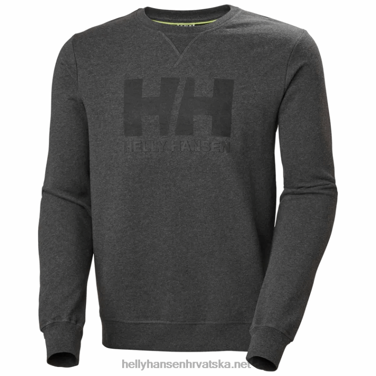 J0HV803 muška majica s logotipom hh crew muškarci Helly-Hansen ebanovina melan - Image 1