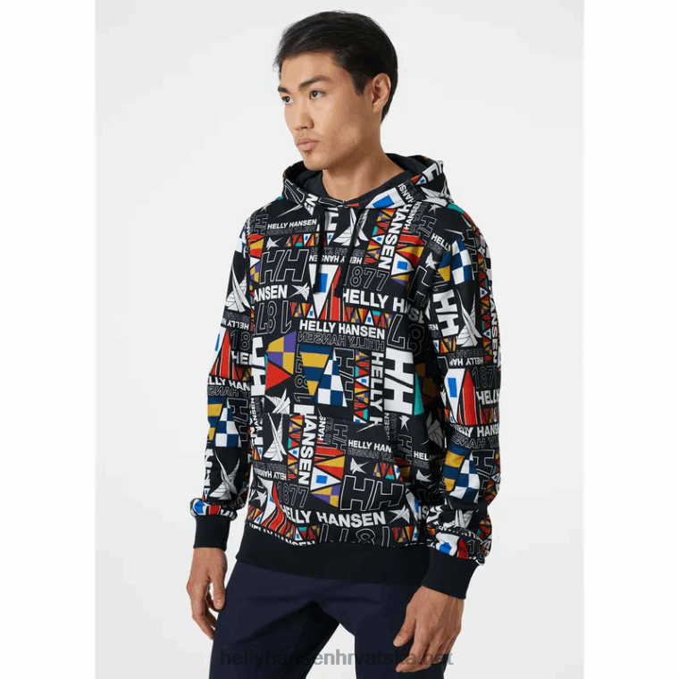J0HV811 muška majica s kapuljačom Newport od organskog pamuka muškarci Helly-Hansen ocean burge - Image 2