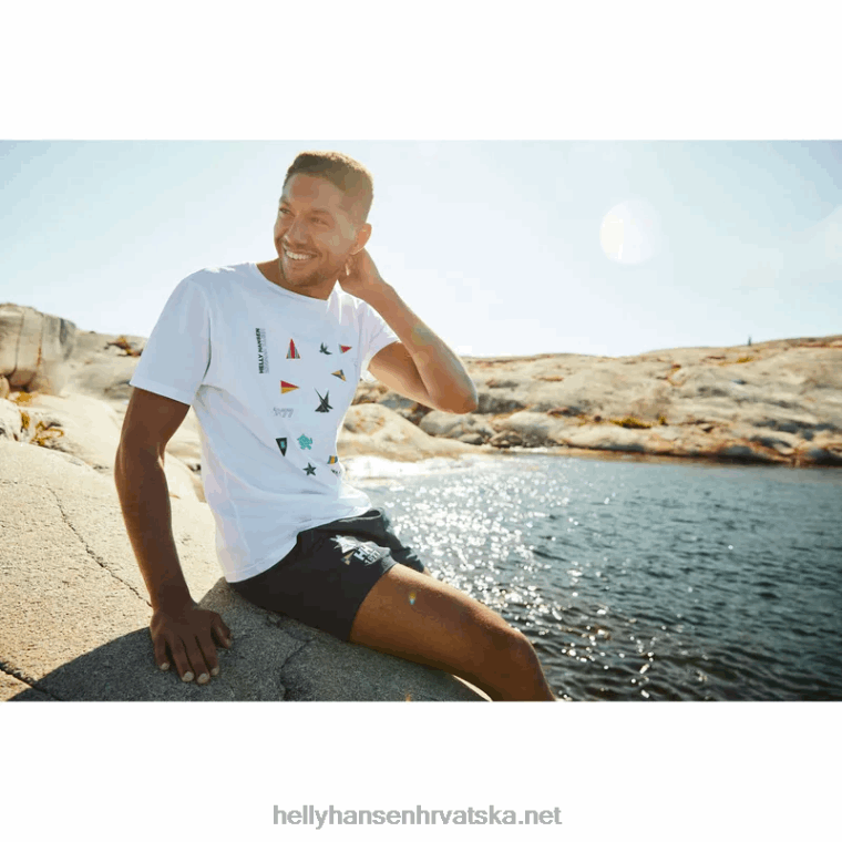 J0HV836 muška majica shoreline 2.0 muškarci Helly-Hansen bijela - Image 6