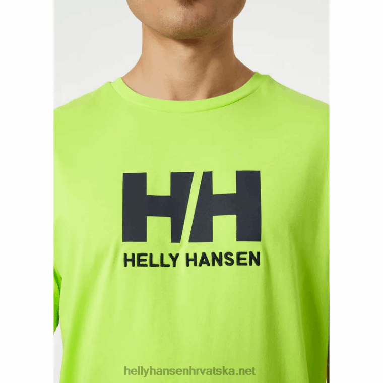 J0HV851 muška majica s logotipom hh muškarci Helly-Hansen medovina - Image 4