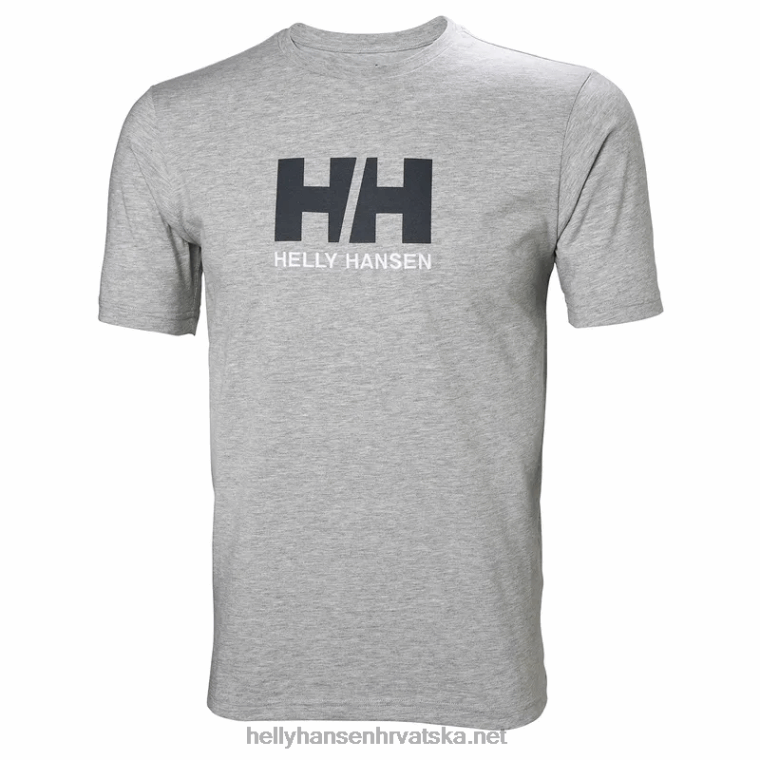 J0HV859 muška majica s logotipom hh muškarci Helly-Hansen duboki fjord - Image 1