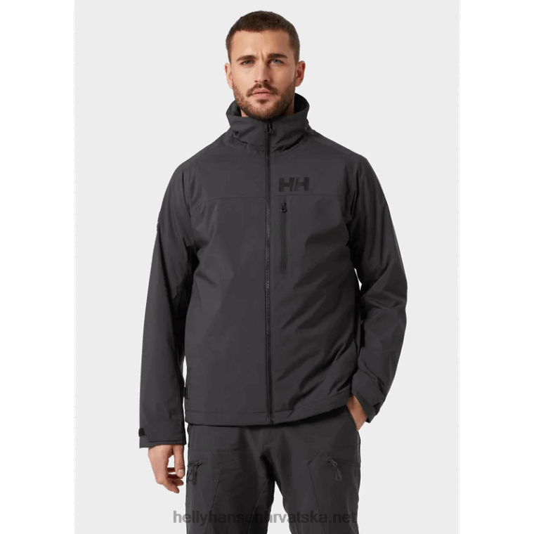 J0HV85 muška jakna za jedrenje hp lifaloft racing muškarci Helly-Hansen ebanovina - Image 2