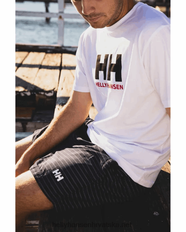 J0HV861 muška majica s logotipom hh muškarci Helly-Hansen patrolni oran - Image 6