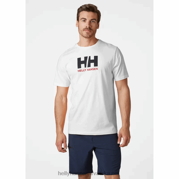 J0HV862 muška majica s logotipom hh muškarci Helly-Hansen bijela - Image 2