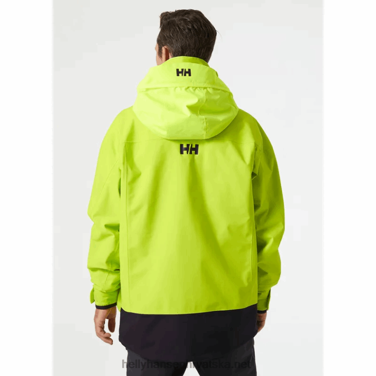 J0HV87 muška jakna za obalno jedrenje Pier 3.0 muškarci Helly-Hansen azidno vapno - Image 3
