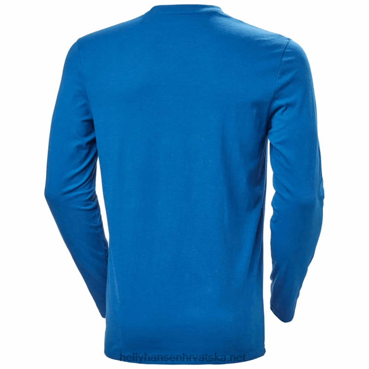J0HV910 muška nord grafička majica dugih rukava muškarci Helly-Hansen mornarica - Image 4