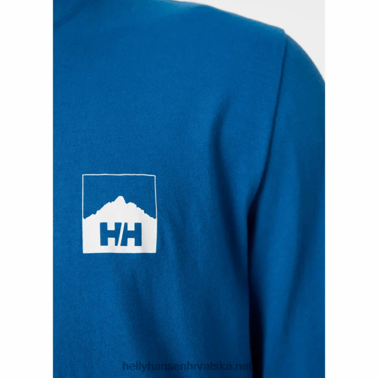 J0HV910 muška nord grafička majica dugih rukava muškarci Helly-Hansen mornarica - Image 5