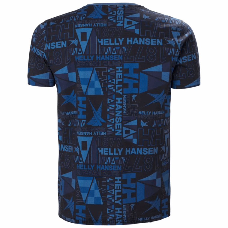 J0HV954 muška majica kratkih rukava Newport od organskog pamuka muškarci Helly-Hansen kanjon - Image 4