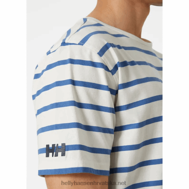 J0HV956 muška majica kratkih rukava Newport od organskog pamuka muškarci Helly-Hansen mornarički burgee - Image 5