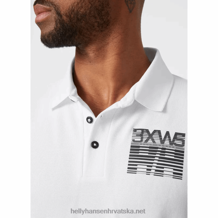 J0HV967 muške hp racing brzosušeće polo majice muškarci Helly-Hansen siva magla - Image 5