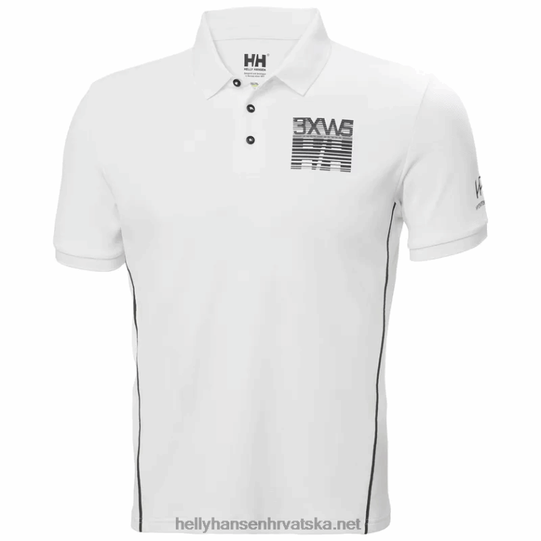 J0HV967 muške hp racing brzosušeće polo majice muškarci Helly-Hansen siva magla - Image 1