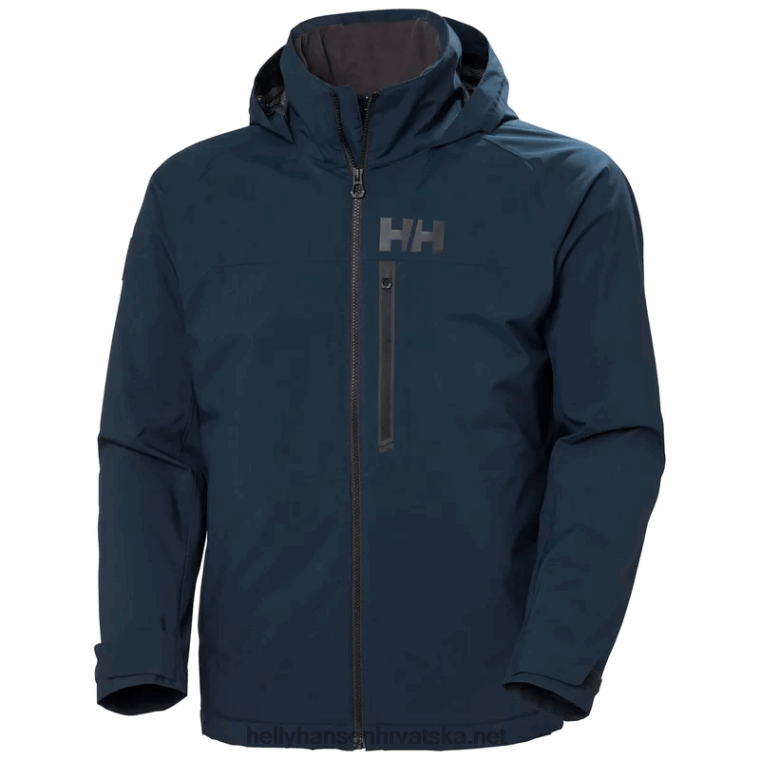 J0HV97 muška hp racing lifaloft jedriličarska jakna s kapuljačom muškarci Helly-Hansen mornarica - Image 1