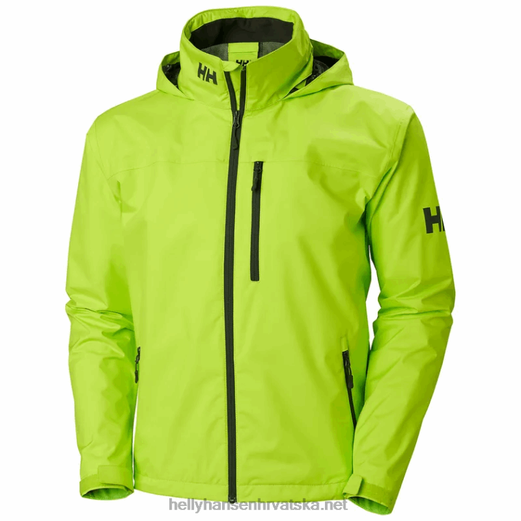 J0HV9 muška jedriličarska jakna s kapuljačom za posadu muškarci Helly-Hansen azidno vapno - Image 1