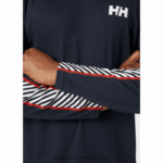 J0HV1039 muška lifa aktivna pruga temeljni sloj za posadu muškarci Helly-Hansen crno - Image 5