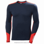J0HV1077 muški lifa merino srednji sloj za posadu muškarci Helly-Hansen crno