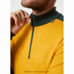 J0HV1083 muški lifa merino srednji sloj s pola patentnim zatvaračem muškarci Helly-Hansen mornarica - Image 5