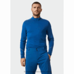 J0HV1084 muški lifa merino srednji sloj s pola patentnim zatvaračem muškarci Helly-Hansen močvarna jagoda - Image 2