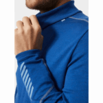 J0HV1084 muški lifa merino srednji sloj s pola patentnim zatvaračem muškarci Helly-Hansen močvarna jagoda - Image 5