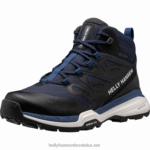 J0HV1126 muške planinarske cipele traverse muškarci Helly-Hansen crno/crveno - Image 2