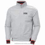J0HV115 muška vjetrovka jakna za jedrenje muškarci Helly-Hansen siva magla
