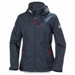 J0HV1352 ženska jedriličarska jakna s kapuljačom za posadu žene Helly-Hansen crno