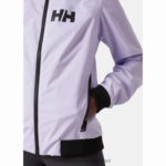 J0HV1382 ženska hp trkaća vjetrovka žene Helly-Hansen mornarska pruga - Image 5