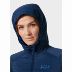 J0HV1464 ženski odin rastezljivi izolator s kapuljačom žene Helly-Hansen skagen plava - Image 7
