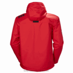 J0HV14 muška jedriličarska jakna s kapuljačom za posadu muškarci Helly-Hansen Crvena - Image 4