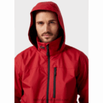 J0HV14 muška jedriličarska jakna s kapuljačom za posadu muškarci Helly-Hansen Crvena - Image 5