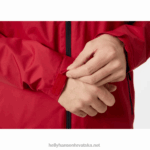 J0HV14 muška jedriličarska jakna s kapuljačom za posadu muškarci Helly-Hansen Crvena - Image 6
