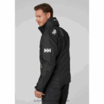 J0HV15 muška jedriličarska jakna s kapuljačom za posadu muškarci Helly-Hansen crno - Image 3