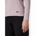 J0HV1721 ženski verglas srednji sloj s polupatentnim zatvaračem žene Helly-Hansen ružičasti kvarc - Image 6