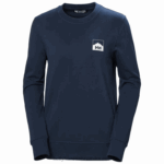 J0HV1887 ženska trenirka nord graphic žene Helly-Hansen sivi melang