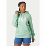 J0HV1890 ženska majica s kapuljačom hh logo žene Helly-Hansen terakota - Image 2