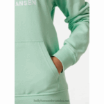 J0HV1890 ženska majica s kapuljačom hh logo žene Helly-Hansen terakota - Image 5