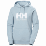 J0HV1892 ženska majica s kapuljačom hh logo žene Helly-Hansen svijetlo plava