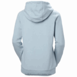 J0HV1892 ženska majica s kapuljačom hh logo žene Helly-Hansen svijetlo plava - Image 3