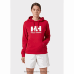 J0HV1894 ženska majica s kapuljačom hh logo žene Helly-Hansen bijela - Image 2