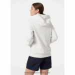 J0HV1895 ženska majica s kapuljačom hh logo žene Helly-Hansen Crvena - Image 3