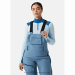 J0HV2053 ženski lifa merino srednji sloj s pola patentnim zatvaračem žene Helly-Hansen mornarica - Image 2
