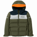 J0HV2291 dječja okomito izolirana skijaška jakna djeca Helly-Hansen smrvljena gra