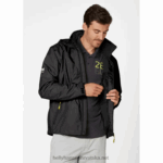 J0HV22 muška srednjeslojna jakna s kapuljačom muškarci Helly-Hansen crno - Image 2
