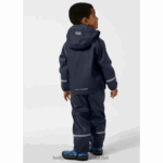 J0HV2325 dječji kišni set bergen podstavljen od flisa 2.0 djeca Helly-Hansen mornarica - Image 3