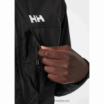 J0HV232 muška kišna jakna s kapuljačom muškarci Helly-Hansen crno - Image 3